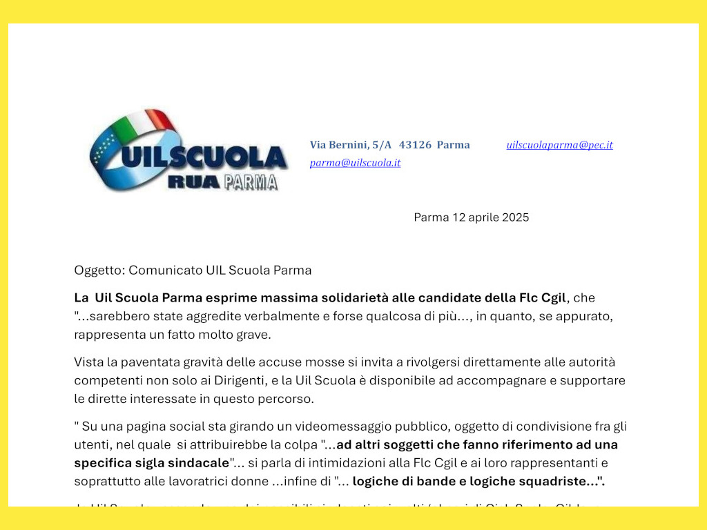 Aggressione candidtate FLC CGIL