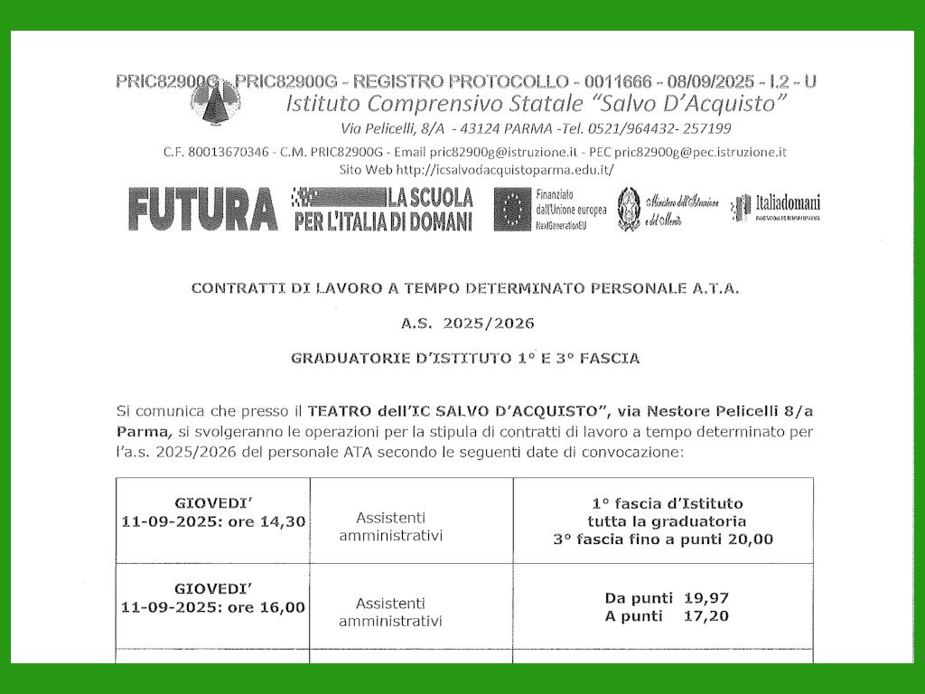 Cisl graduatorieATA