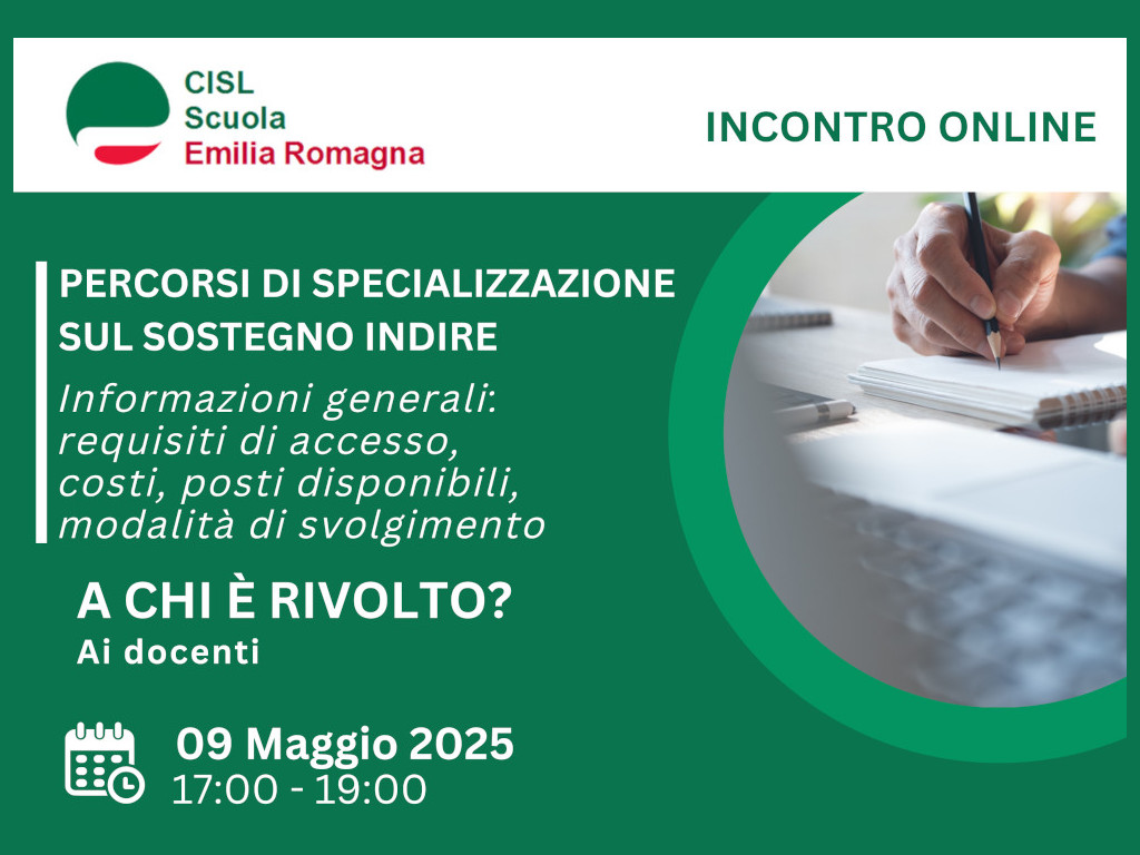 Percorsi specializzazione INDIRE 090525