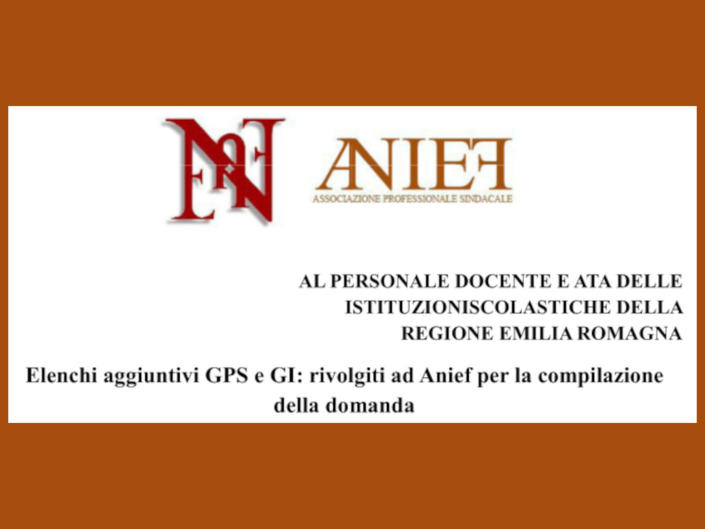 anief graduatoriegps