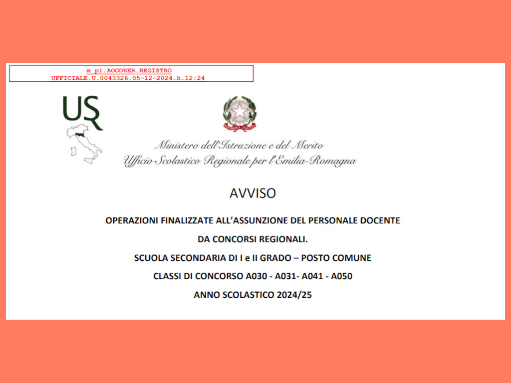 assunzione personale docente