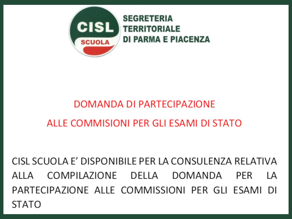 cisl esami stato