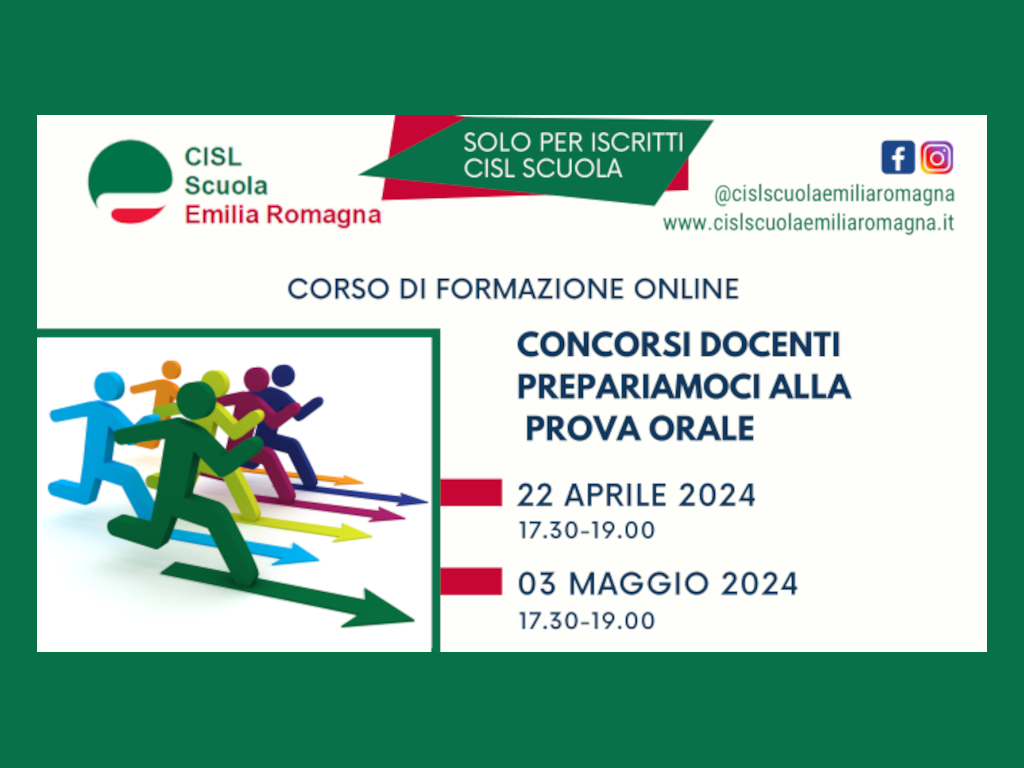 cisl formazione concorso docenti