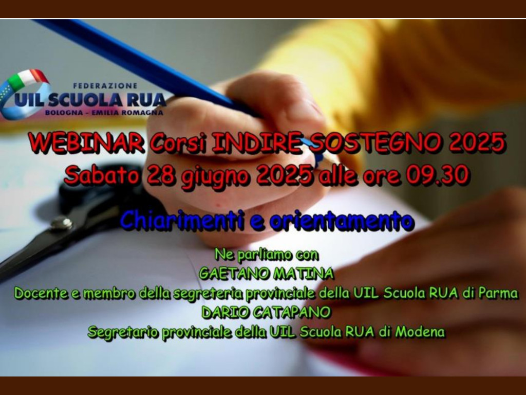 cisl webinar sostegno2025