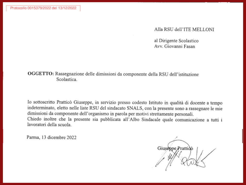 dimissioni rsu