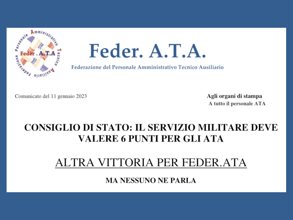 federata ata consiglio stato