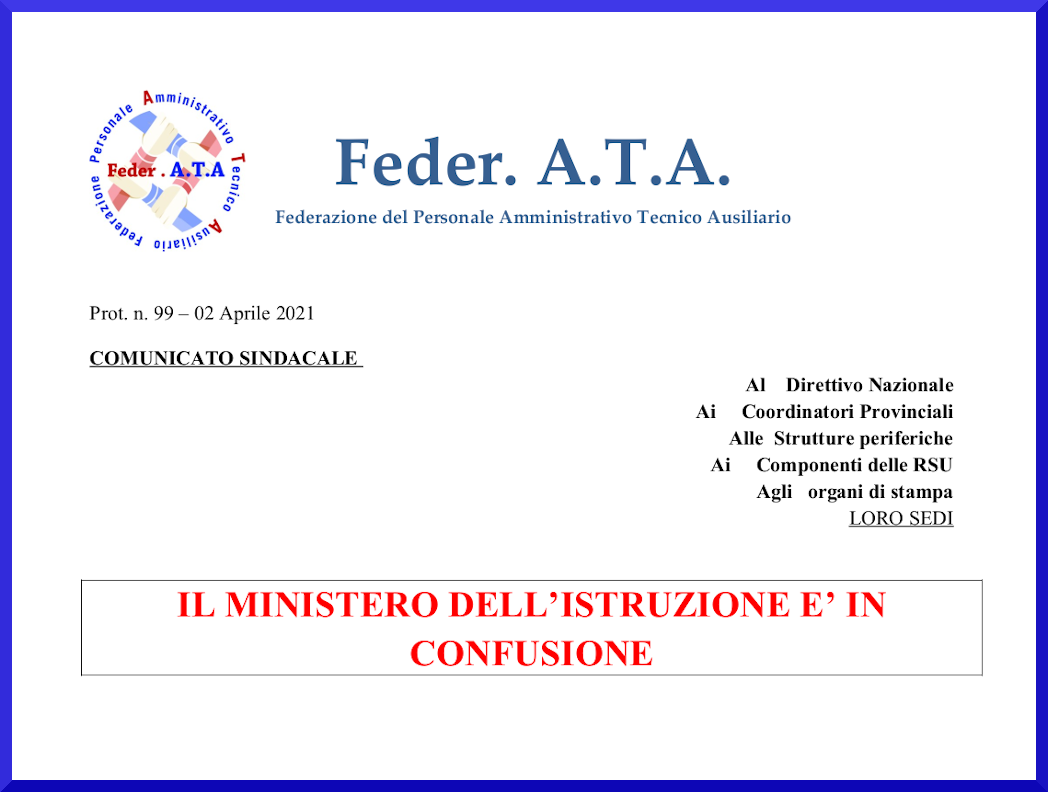 federata confusione