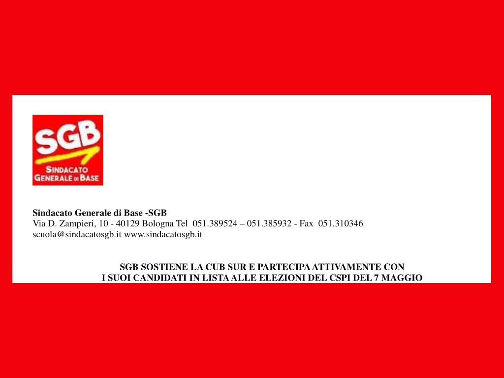sgb cspi7maggio