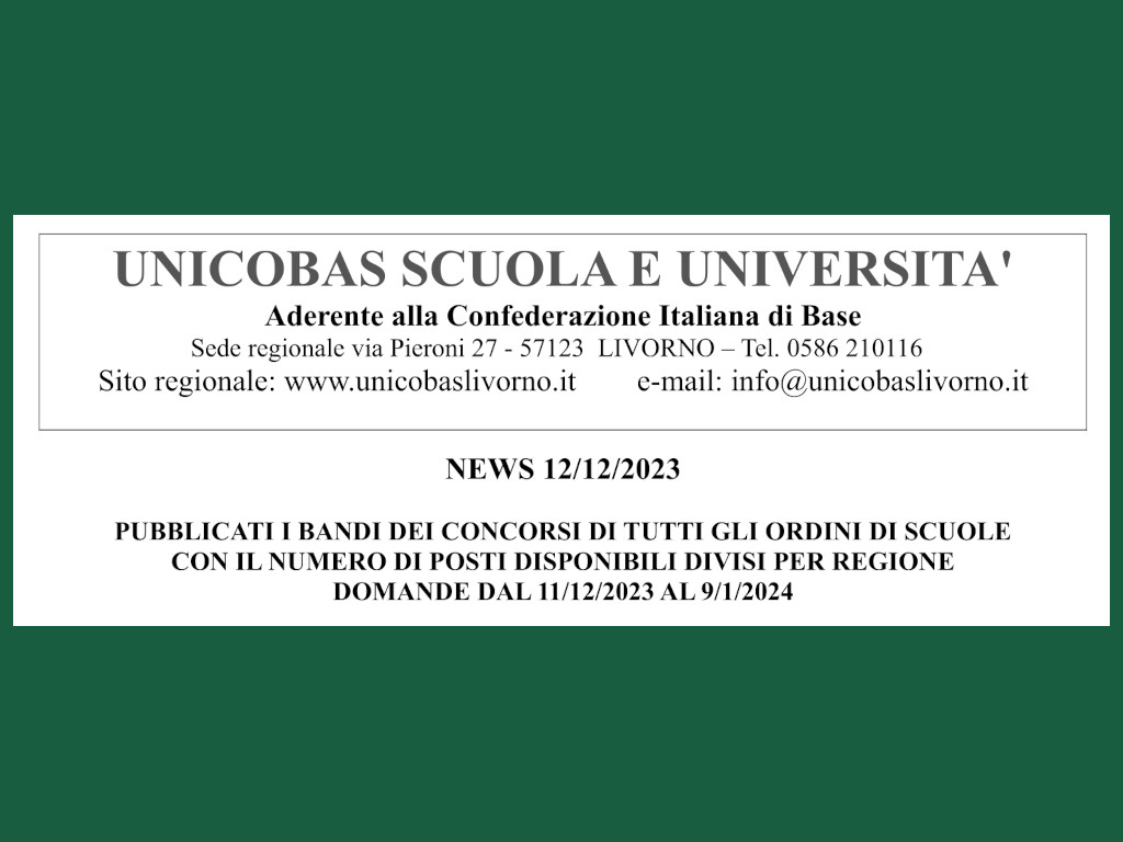 unicobas concorsi23