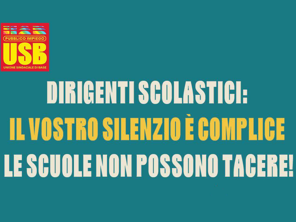 usb silenzio complice presidi
